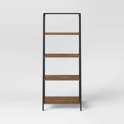 60" Loring 4 Shelf Trestle Bookshelf Walnut - Threshold™ 60" Loring 4 Shelf Trestle Bookshelf Walnut - Threshold™ -Threshold shop GUEST 6b0fbe85 49ae 47dc 91ee 0311e0becf6c
