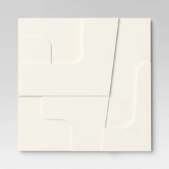 (Set Of 4) 12" X 12" 3D Decorative Graphic Tiles White - Threshold™ -Threshold shop GUEST 6c1b35a6 25db 4527 9b31 c6b908d69152