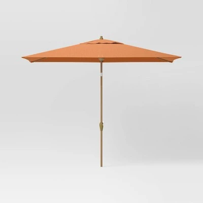 10'x6' Rectangular Market Patio Umbrella - Light Wood Pole - Threshold™ 10'x6' Rectangular Market Patio Umbrella - Light Wood Pole - Threshold™ -Threshold shop GUEST 7026a379 acb5 40d3 9e28 ea63462c9136