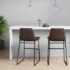 Bowden Faux Leather Counter Height Barstool - Threshold™