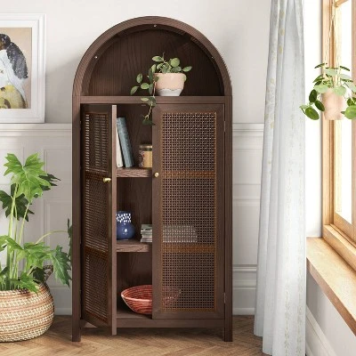 Woven Arched Wood Cabinet - Threshold™ Woven Arched Wood Cabinet - Threshold™ -Threshold shop GUEST 73a55bd1 6a6c 4c44 84d9 6effff9a7fc1