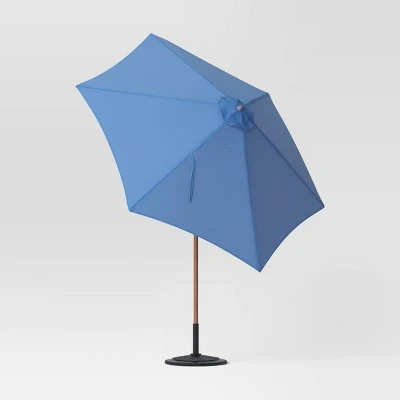 9'x9' Market Patio Umbrella - Light Wood Pole - Threshold™ 9'x9' Market Patio Umbrella - Light Wood Pole - Threshold™ -Threshold shop GUEST 76894177 049d 40ed 9f08 076763021b50