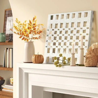 30" x 22" Metal and Paper Pulp Geometric Wall Sculpture Off-White - Threshold™ 30" X 22" Metal And Paper Pulp Geometric Wall Sculpture Off-White - Threshold™ -Threshold shop GUEST 7e9e4876 1baa 4d0c a30f 869fd901e24b