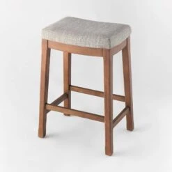 Candor Wood And Upholstered Saddle Counter Height Barstool - Threshold™ 2 Candor Wood And Upholstered Saddle Counter Height Barstool - Threshold™ -Threshold shop GUEST 80c1f2de 5ac5 48a3 9160 9e552e51230e