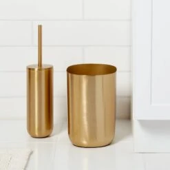 Brushed Brass Waste Can Gold - Threshold™