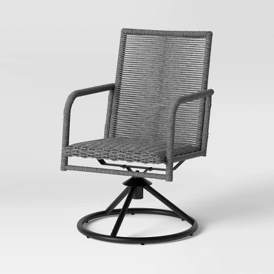 2pc Granby Padded Wicker Outdoor Patio Dining Chairs Swivel Chairs Gray - Threshold™ 2pc Granby Padded Wicker Outdoor Patio Dining Chairs Swivel Chairs Gray - Threshold™ -Threshold shop GUEST 81bb59c1 390f 4256 92b7 cd2bd9afa656