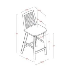 Linden Modified Windsor Wood Counter Height Barstool - Threshold™ Designed With Studio McGee 4 Linden Modified Windsor Wood Counter Height Barstool - Threshold™ Designed With Studio McGee -Threshold shop GUEST 83440ad4 363c 45f5 885d 6fc3fbd62724