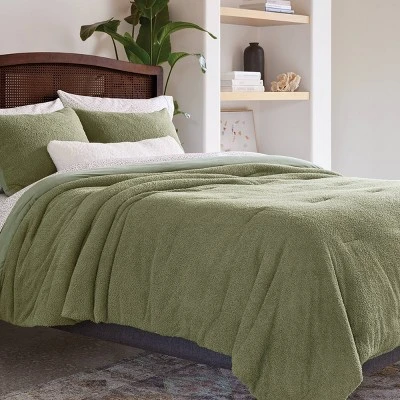 3pc King Traditional Cozy Chenille Comforter and Sham Set Green - Threshold™ 3pc King Traditional Cozy Chenille Comforter And Sham Set Green - Threshold™ -Threshold shop GUEST 83f55819 4603 4496 8c31 bc3dde4449c1