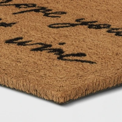 1'6"x2'6" Hope You Brought Wine Coir Doormat Tan/Black - Threshold™ 1'6"x2'6" Hope You Brought Wine Coir Doormat Tan/Black - Threshold™ -Threshold shop GUEST 84fc20a4 ce6f 48e6 a119 2d34ba24dbad