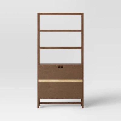 70.5" Warwick Storage Bookcase Brown - Threshold™ 70.5" Warwick Storage Bookcase Brown - Threshold™ -Threshold shop GUEST 85980270 0fc8 4a5b ba6e e66fa9ae95c9