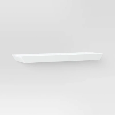 Wedge Shelf with Rod Bracket White - Threshold™ Wedge Shelf With Rod Bracket White - Threshold™ -Threshold shop GUEST 8614ec0e bacc 4228 9a29 d978d929ce2a