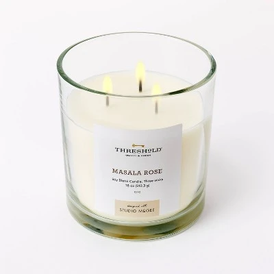 Clear Glass Masala Rose Candle White - Threshold™ designed with Studio McGee Clear Glass Masala Rose Candle White - Threshold™ Designed With Studio McGee -Threshold shop GUEST 880f1ba3 6141 49e3 a10b 60760f485fa7
