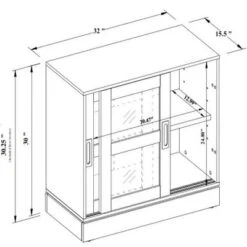 32" Promontory Sliding Glass 2 Door Cabinet - Threshold™ Designed With Studio McGee 6 32" Promontory Sliding Glass 2 Door Cabinet - Threshold™ Designed With Studio McGee -Threshold shop GUEST 886a1690 8c08 4bfa 84cf 5fb1b76c3fe4