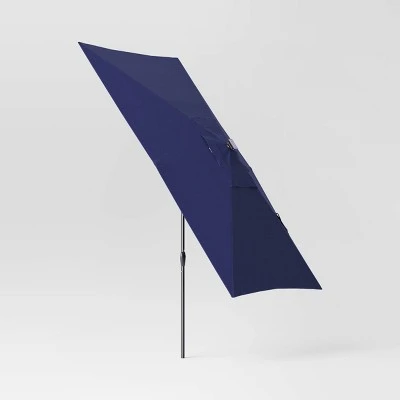 10'x6' Rectangular Solar Market Patio Umbrella - Black Pole - Threshold™ 10'x6' Rectangular Solar Market Patio Umbrella - Black Pole - Threshold™ -Threshold shop GUEST 88ae266a 46d6 4bec af9e 76bbec9bbf65