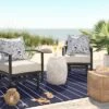 7'x10' Thin Stripe Rectangular Woven Outdoor Area Rug Navy/Ivory - Threshold™ 3 7'x10' Thin Stripe Rectangular Woven Outdoor Area Rug Navy/Ivory - Threshold™ -Threshold shop GUEST 99056b4e 4e16 48ff 9189 51d21b2ccac8