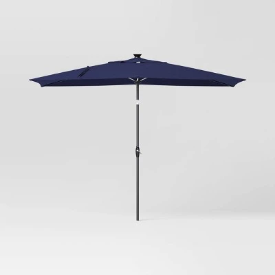 10'x6' Rectangular Solar Market Patio Umbrella - Black Pole - Threshold™ 10'x6' Rectangular Solar Market Patio Umbrella - Black Pole - Threshold™ -Threshold shop GUEST 9f5015ed 9b81 4588 8ca4 f7b1151ddc5c