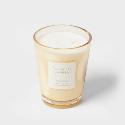 Colored Vase Glass with Dustcover Cashmere Vanilla Candle Ivory - Threshold™ Colored Vase Glass With Dustcover Cashmere Vanilla Candle Ivory - Threshold™ -Threshold shop GUEST a291dce8 08cb 4de3 9d0d fe8765311b91