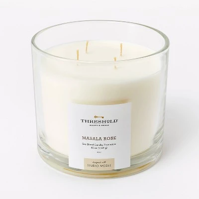 Clear Glass Masala Rose Candle White - Threshold™ designed with Studio McGee Clear Glass Masala Rose Candle White - Threshold™ Designed With Studio McGee -Threshold shop GUEST a428fcef ae40 495d b3e2 43ba30c44f06
