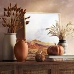 Grass Arrangement In Ceramic Pot Black - Threshold™