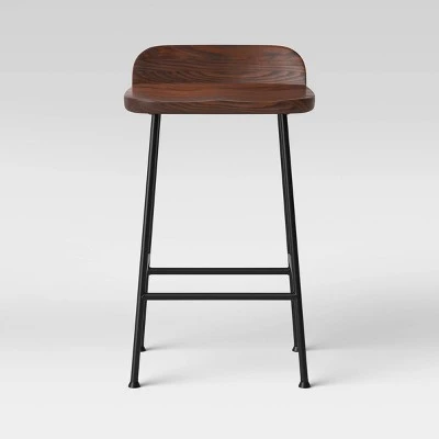 Lorton Low Back Metal Leg Wood Counter Height Barstool - Threshold™ Lorton Low Back Metal Leg Wood Counter Height Barstool - Threshold™ -Threshold shop GUEST abac0432 bc5d 4a7a 9350 183b2d96a1f2