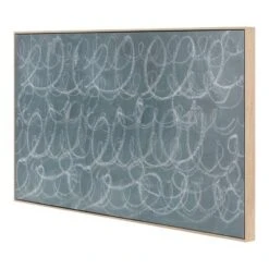 47" X 24" Squiggles Framed Printed Canvas Blue - Threshold™
