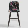 Geller Modern Counter Height Barstool In Botanical Grant Floral Ink - Threshold™
