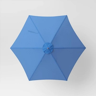 9'x9' Market Patio Umbrella - Light Wood Pole - Threshold™ 9'x9' Market Patio Umbrella - Light Wood Pole - Threshold™ -Threshold shop GUEST b15f45bf 5723 462b b18e bf9dc87dff6c