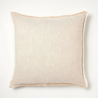 Oversized Reversible Linen Square Throw Pillow with Frayed Edges - Threshold™ designed with Studio McGee Oversized Reversible Linen Square Throw Pillow With Frayed Edges - Threshold™ Designed With Studio McGee -Threshold shop GUEST b24eae29 d0b8 4a56 a4ef 09c04c3955b4