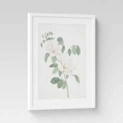 (Set Of 2) 24" X 30" Flowers Framed Wall Art White - Threshold™ 3 (Set Of 2) 24" X 30" Flowers Framed Wall Art White - Threshold™ -Threshold shop GUEST b5f32dc5 35cb 4cb2 aace 5de52b09fc17