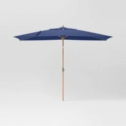 10'x6' Rectangular Market Patio Umbrella - Light Wood Pole - Threshold™ 17 10'x6' Rectangular Market Patio Umbrella - Light Wood Pole - Threshold™ -Threshold shop GUEST b8c26b10 00c5 4915 be62 3be6d312aa36