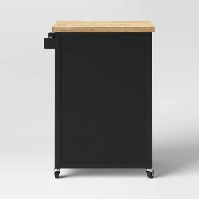 Windham Wood Top Kitchen Cart - Black - Threshold™ Windham Wood Top Kitchen Cart - Black - Threshold™ -Threshold shop GUEST ba6cd08c 62b1 4d30 a86d d2e971ffa715