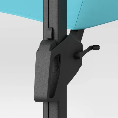 11'x11' Offset Patio Umbrella Turquoise - Black Pole - Threshold™ 11'x11' Offset Patio Umbrella Turquoise - Black Pole - Threshold™ -Threshold shop GUEST baafe067 9868 4b8a 8044 f5160e25c6fd