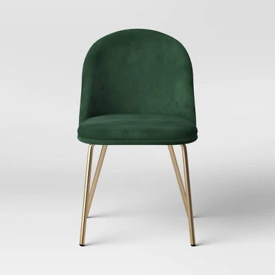 2pk Nils Brass Base Dining Chair Velvet Forest Green - Threshold™ 2pk Nils Brass Base Dining Chair Velvet Forest Green - Threshold™ -Threshold shop GUEST be157b42 40e0 4a7e 9700 1206d215b51f