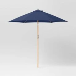 9'x9' Market Patio Umbrella - Light Wood Pole - Threshold™ 14 9'x9' Market Patio Umbrella - Light Wood Pole - Threshold™ -Threshold shop GUEST be73022e d97d 40e5 9e1f 587397b2c049