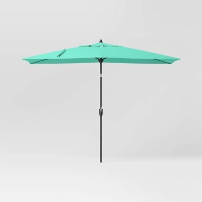 10'x6' Rectangular Market Patio Umbrella - Black Pole - Threshold™ 10'x6' Rectangular Market Patio Umbrella - Black Pole - Threshold™ -Threshold shop GUEST bfb4a6fe 6088 4941 ad33 5e2f249cba14