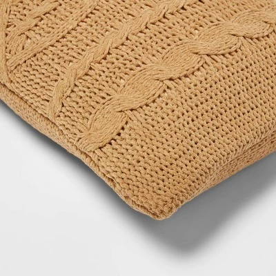Oversized Cable Knit Chenille Throw Pillow - Threshold Oversized Cable Knit Chenille Throw Pillow - Threshold -Threshold shop GUEST c326d2d5 b319 42ab 92b1 ef4f1bc0e54f