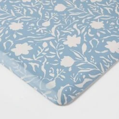 30" X 18" Floral Comfort Mat Blue - Threshold™ 1 30" X 18" Floral Comfort Mat Blue - Threshold™ -Threshold shop GUEST c3b52b50 f1f1 4307 a734 81a6dde2999a