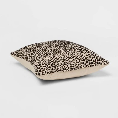 Square Jacquard Leopard Decorative Throw Pillow Black/Natural - Threshold™ Square Jacquard Leopard Decorative Throw Pillow Black/Natural - Threshold™ -Threshold shop GUEST c81708d3 1130 41ae 919a 7bac6ab363df