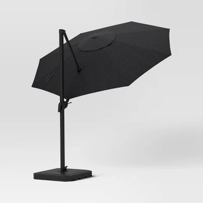 11'x11' Offset Patio Umbrella Black - Black Pole - Threshold™ 11'x11' Offset Patio Umbrella Black - Black Pole - Threshold™ -Threshold shop GUEST d54c8960 937a 4bec b7b3 0f135000d6ba