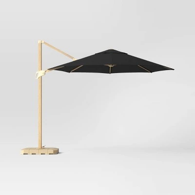 11'x11' Offset Patio Umbrella - Light Wood Pole - Threshold™ 11'x11' Offset Patio Umbrella - Light Wood Pole - Threshold™ -Threshold shop GUEST d678304d bac4 4f05 9a23 9dd52313e17e