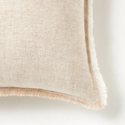 Oversized Reversible Linen Square Throw Pillow with Frayed Edges - Threshold™ designed with Studio McGee Oversized Reversible Linen Square Throw Pillow With Frayed Edges - Threshold™ Designed With Studio McGee -Threshold shop GUEST d7063bee bcf1 4424 954d 255a1d0eed1e