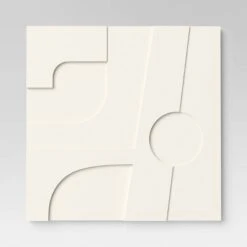 (Set Of 4) 12" X 12" 3D Decorative Graphic Tiles White - Threshold™ -Threshold shop GUEST d74db4f4 916a 401e 9c76 2a1f0b149efd