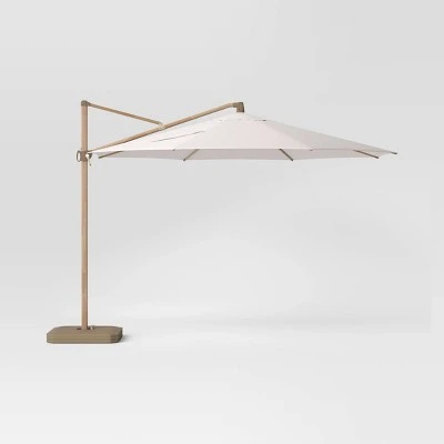 11'x11' Offset Patio Umbrella - Light Wood Pole - Threshold™ 11'x11' Offset Patio Umbrella - Light Wood Pole - Threshold™ -Threshold shop GUEST d7b30535 8f96 400e a9ef c247067c3f11