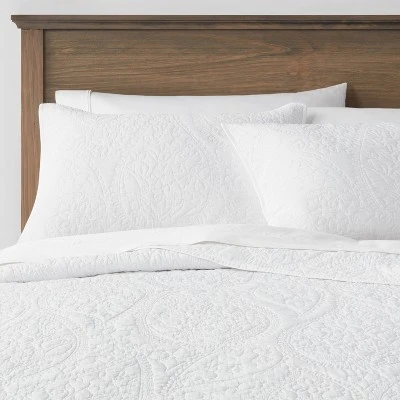 Garment Washed Paisley Stitch Quilt Sham - Threshold™ Garment Washed Paisley Stitch Quilt Sham - Threshold™ -Threshold shop GUEST da4eeefa 484d 456f b094 0e1b95f0a434