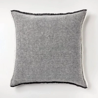 Oversized Reversible Linen Square Throw Pillow with Frayed Edges - Threshold™ designed with Studio McGee Oversized Reversible Linen Square Throw Pillow With Frayed Edges - Threshold™ Designed With Studio McGee -Threshold shop GUEST de4cc2ac c68b 431c aeb1 252a91c958ea