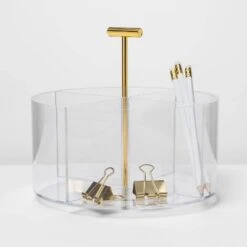 Acrylic Round Desktop Organizer - Threshold™