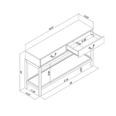 Brandeis Woven Console Table Brown - Threshold™ designed with Studio McGee Brandeis Woven Console Table Brown - Threshold™ Designed With Studio McGee -Threshold shop GUEST e2c73473 e890 4869 94da b0c7a6a1426f