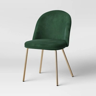 2pk Nils Brass Base Dining Chair Velvet Forest Green - Threshold™ 2pk Nils Brass Base Dining Chair Velvet Forest Green - Threshold™ -Threshold shop GUEST e2fa8033 d69b 4ea1 904a e6ed8582d6e1