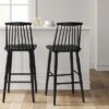Harwich High Back Windsor Barstool Black - Threshold™