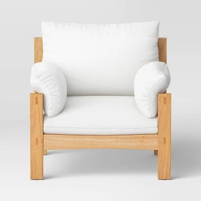 Canyon Slouchy Arm Rustic Wood Accent Chair Cream - Threshold™ Canyon Slouchy Arm Rustic Wood Accent Chair Cream - Threshold™ -Threshold shop GUEST e8b7c5a1 83d9 4021 8b69 bee1399b671f